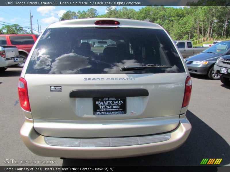 Linen Gold Metallic / Dark Khaki/Light Graystone 2005 Dodge Grand Caravan SE