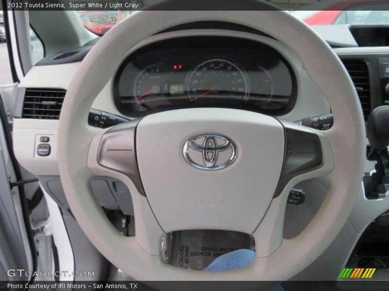 Super White / Light Gray 2012 Toyota Sienna