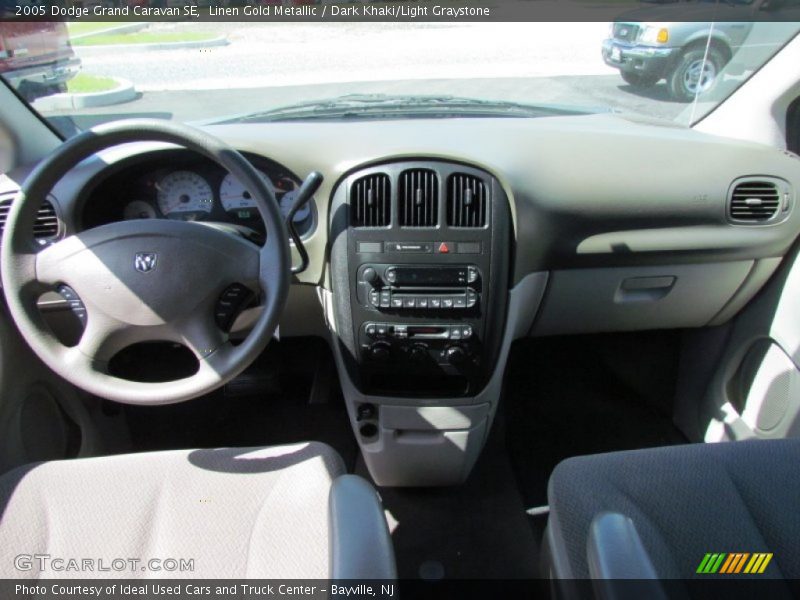 Linen Gold Metallic / Dark Khaki/Light Graystone 2005 Dodge Grand Caravan SE