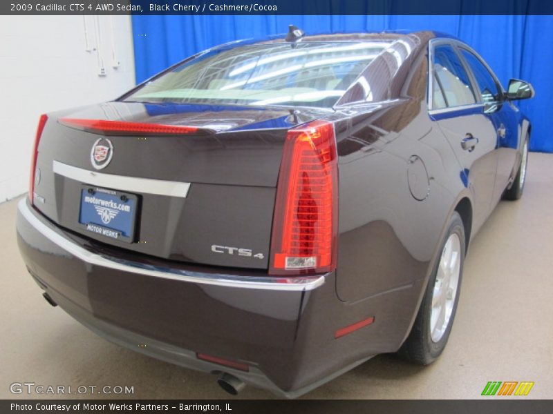 Black Cherry / Cashmere/Cocoa 2009 Cadillac CTS 4 AWD Sedan
