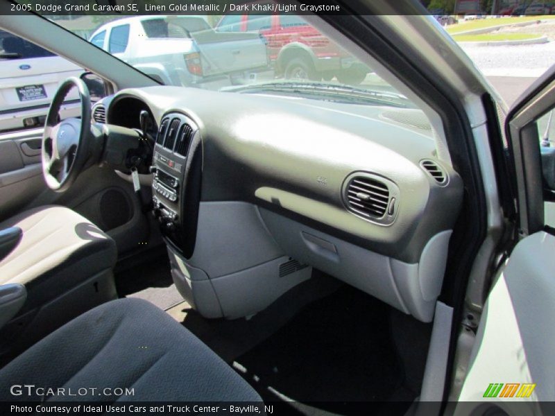 Linen Gold Metallic / Dark Khaki/Light Graystone 2005 Dodge Grand Caravan SE