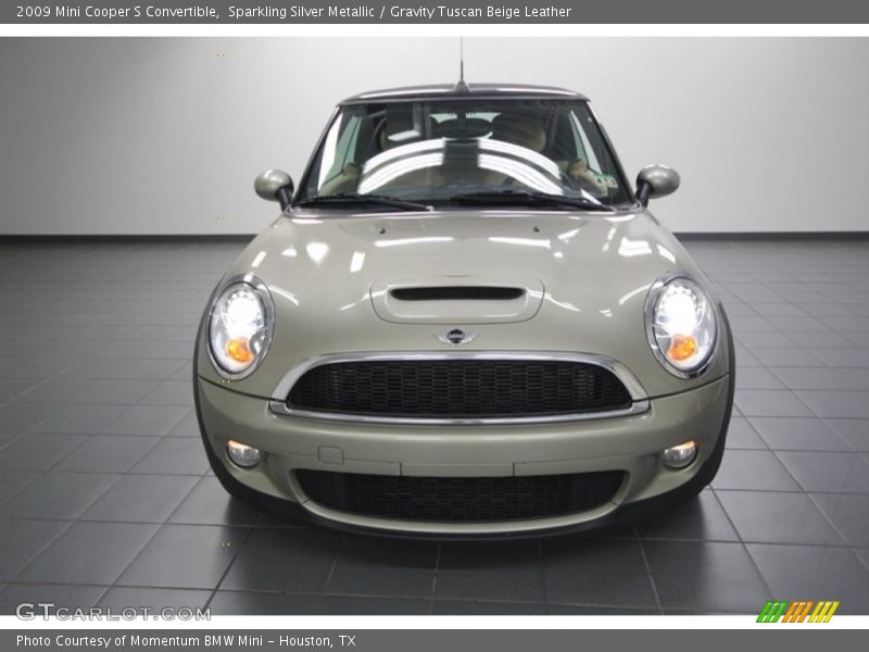 Sparkling Silver Metallic / Gravity Tuscan Beige Leather 2009 Mini Cooper S Convertible
