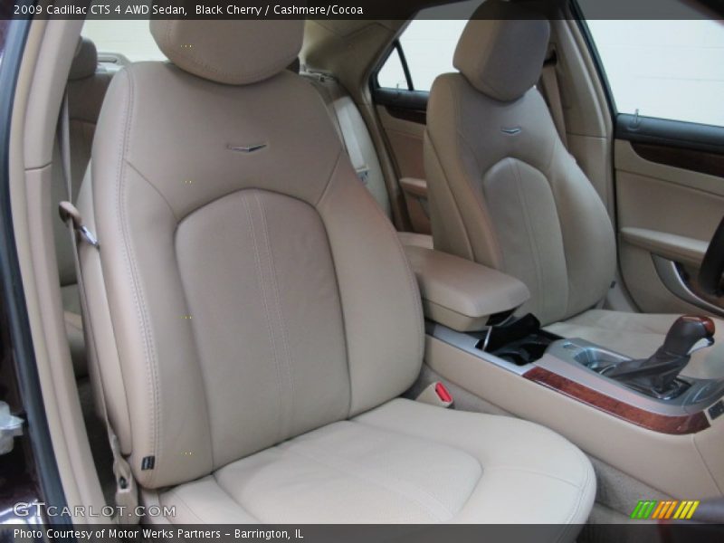 Black Cherry / Cashmere/Cocoa 2009 Cadillac CTS 4 AWD Sedan