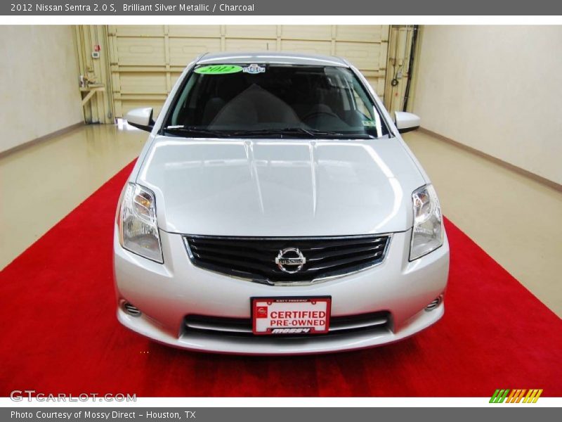 Brilliant Silver Metallic / Charcoal 2012 Nissan Sentra 2.0 S