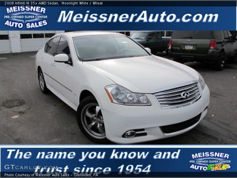 Moonlight White / Wheat 2008 Infiniti M 35x AWD Sedan