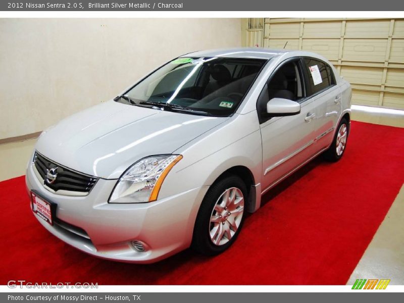 Brilliant Silver Metallic / Charcoal 2012 Nissan Sentra 2.0 S