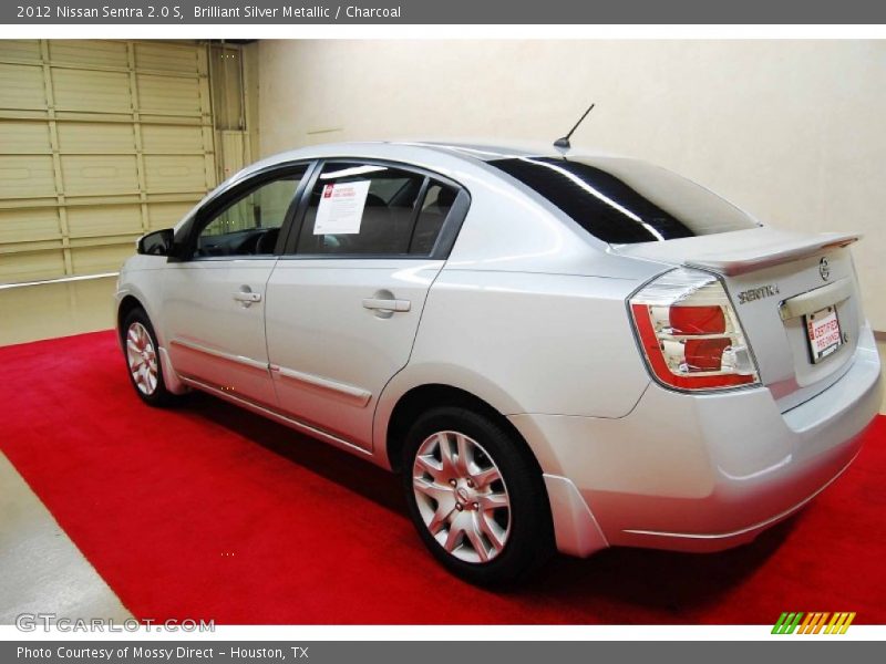 Brilliant Silver Metallic / Charcoal 2012 Nissan Sentra 2.0 S