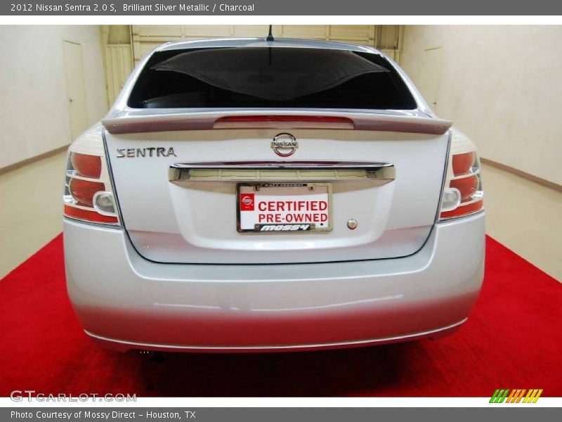 Brilliant Silver Metallic / Charcoal 2012 Nissan Sentra 2.0 S