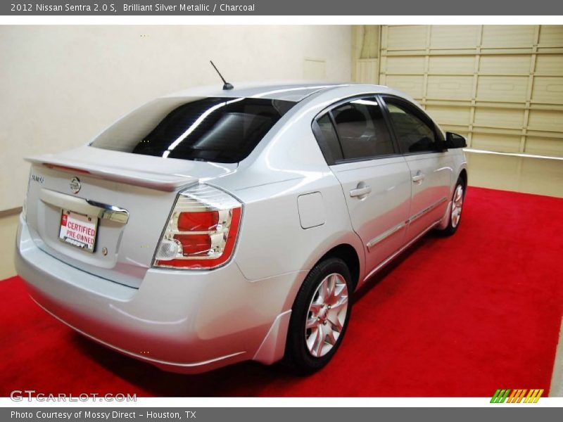 Brilliant Silver Metallic / Charcoal 2012 Nissan Sentra 2.0 S