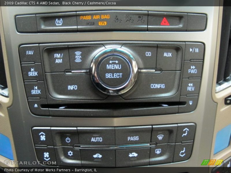 Black Cherry / Cashmere/Cocoa 2009 Cadillac CTS 4 AWD Sedan