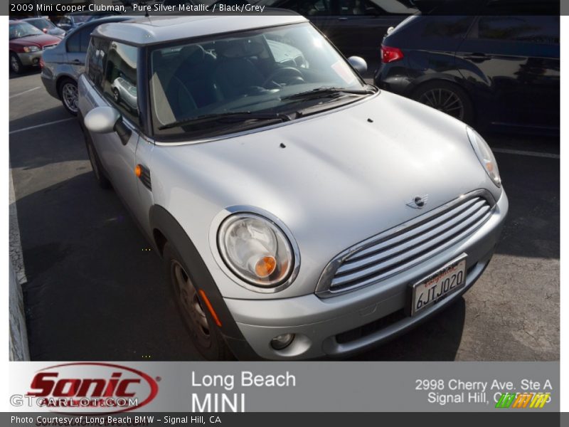 Pure Silver Metallic / Black/Grey 2009 Mini Cooper Clubman