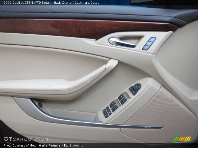 Black Cherry / Cashmere/Cocoa 2009 Cadillac CTS 4 AWD Sedan