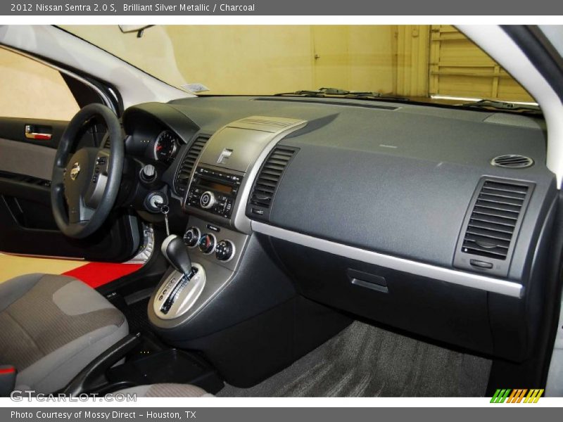 Brilliant Silver Metallic / Charcoal 2012 Nissan Sentra 2.0 S