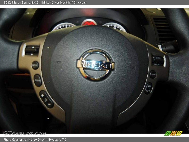 Brilliant Silver Metallic / Charcoal 2012 Nissan Sentra 2.0 S