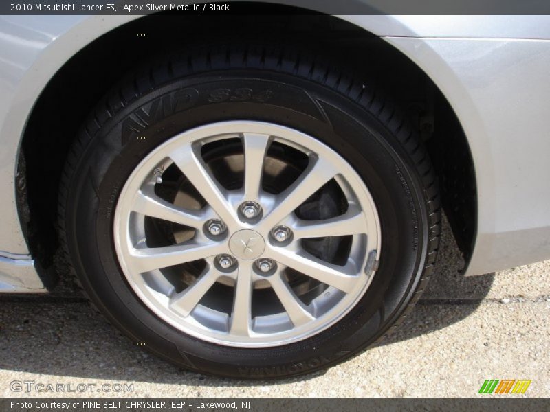 Apex Silver Metallic / Black 2010 Mitsubishi Lancer ES