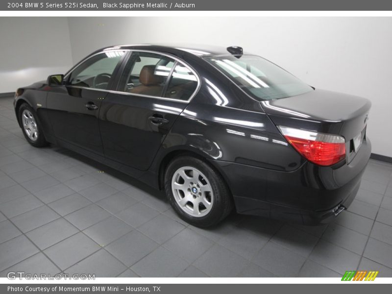Black Sapphire Metallic / Auburn 2004 BMW 5 Series 525i Sedan