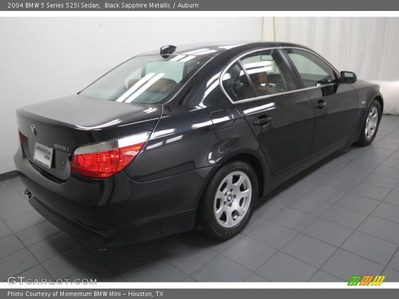Black Sapphire Metallic / Auburn 2004 BMW 5 Series 525i Sedan