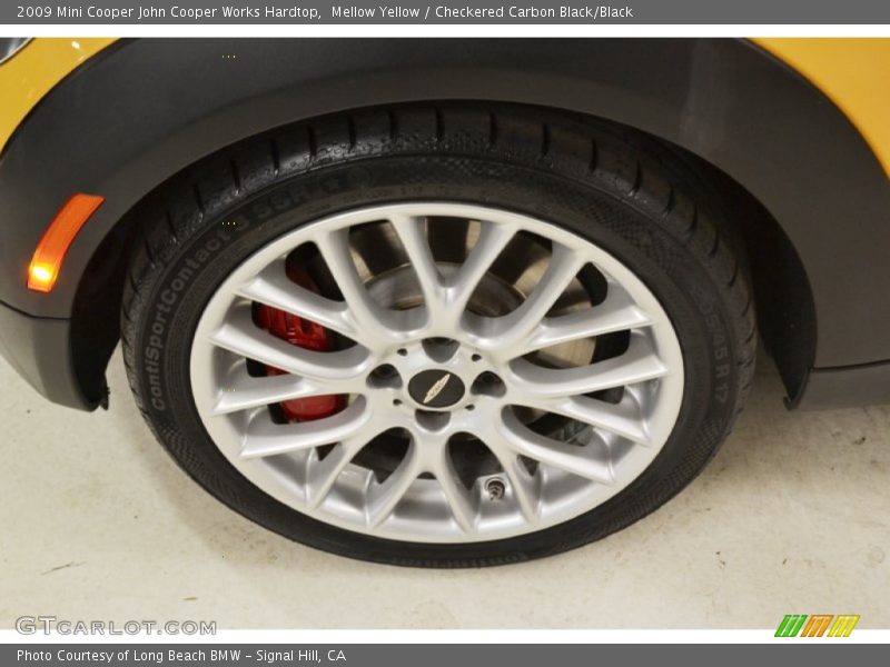 Mellow Yellow / Checkered Carbon Black/Black 2009 Mini Cooper John Cooper Works Hardtop