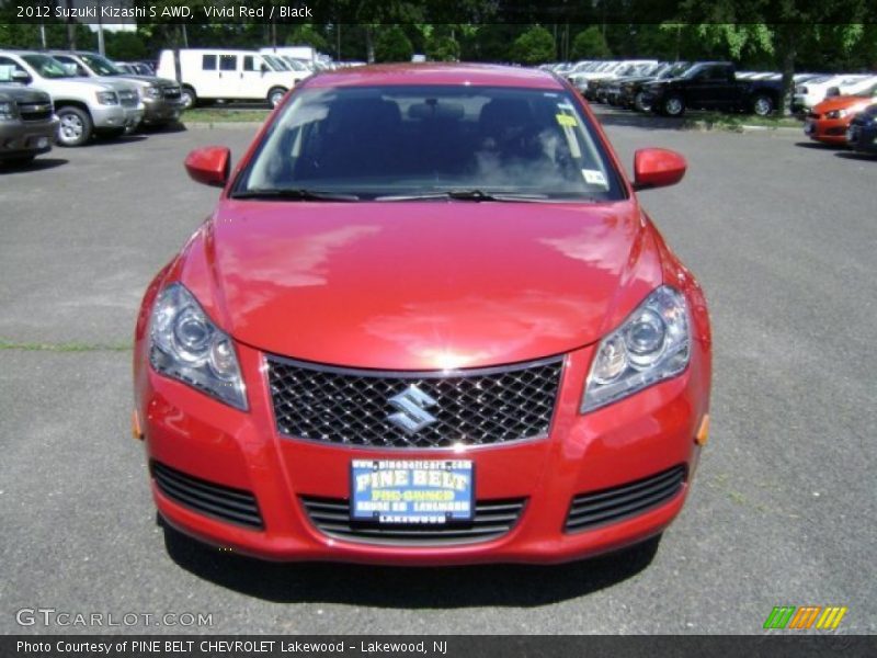 Vivid Red / Black 2012 Suzuki Kizashi S AWD