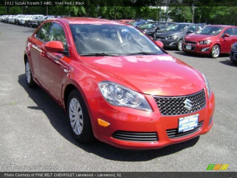 Vivid Red / Black 2012 Suzuki Kizashi S AWD