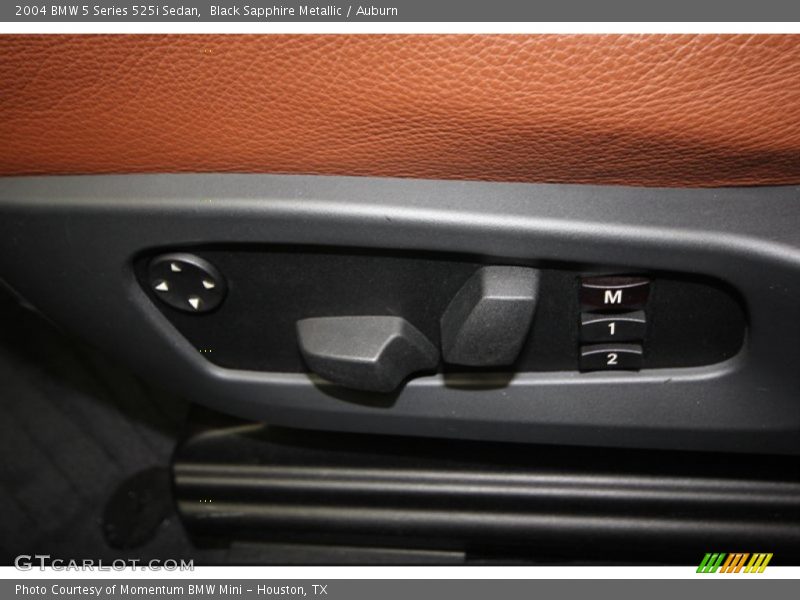 Black Sapphire Metallic / Auburn 2004 BMW 5 Series 525i Sedan