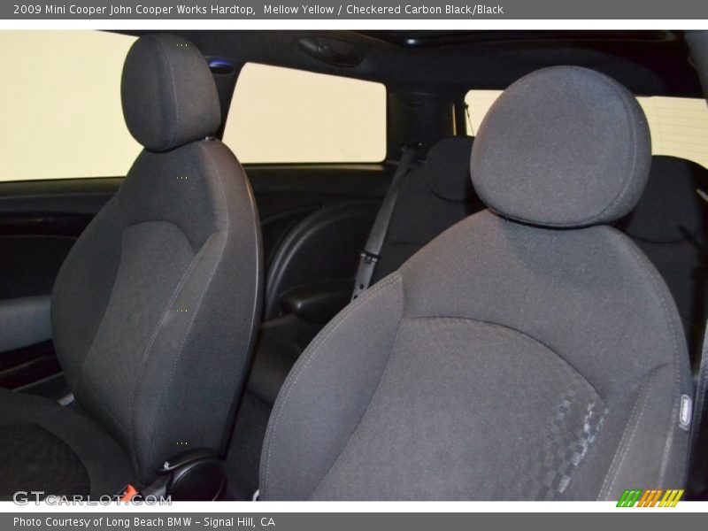 Mellow Yellow / Checkered Carbon Black/Black 2009 Mini Cooper John Cooper Works Hardtop
