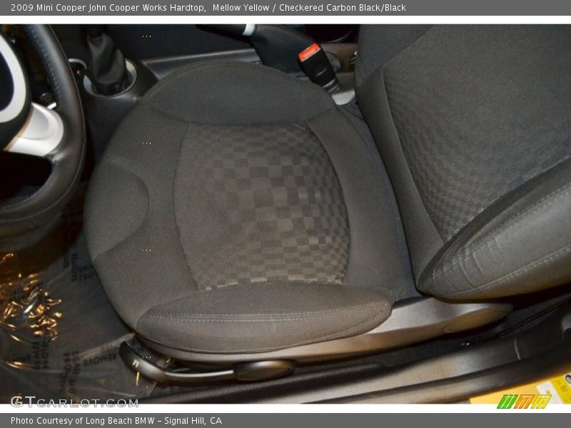 Mellow Yellow / Checkered Carbon Black/Black 2009 Mini Cooper John Cooper Works Hardtop