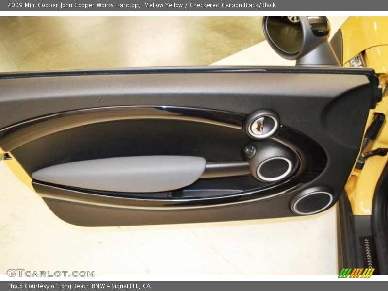 Mellow Yellow / Checkered Carbon Black/Black 2009 Mini Cooper John Cooper Works Hardtop