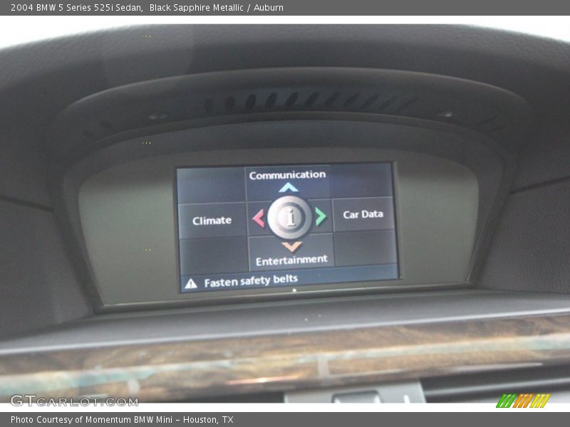 Black Sapphire Metallic / Auburn 2004 BMW 5 Series 525i Sedan