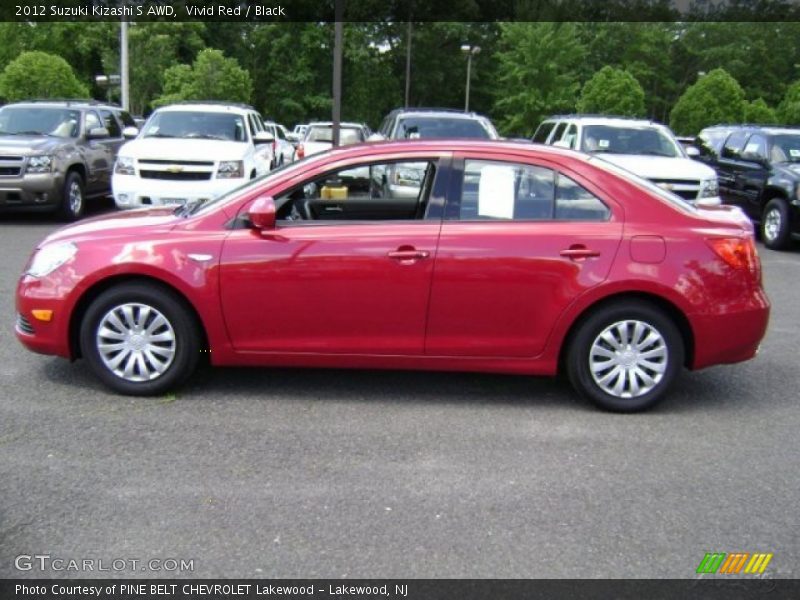 Vivid Red / Black 2012 Suzuki Kizashi S AWD