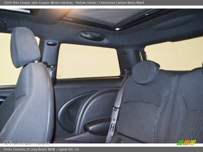 Mellow Yellow / Checkered Carbon Black/Black 2009 Mini Cooper John Cooper Works Hardtop