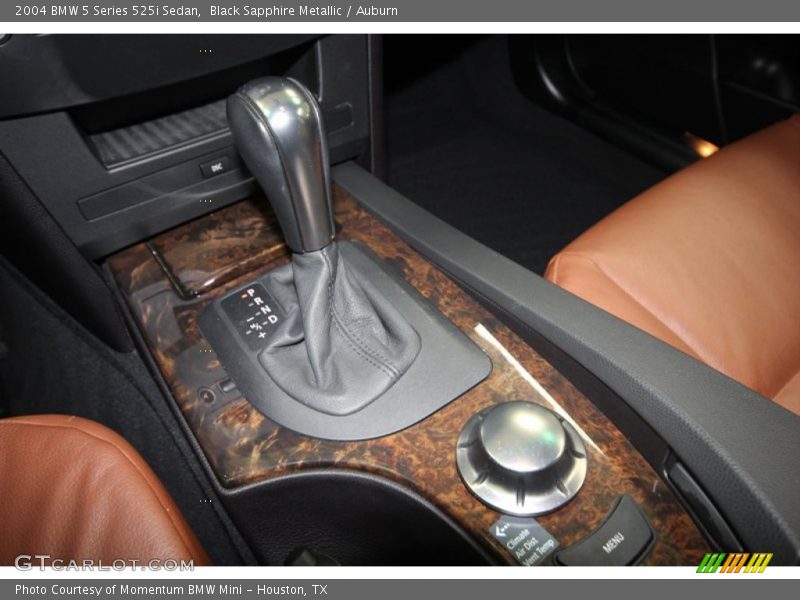 Black Sapphire Metallic / Auburn 2004 BMW 5 Series 525i Sedan