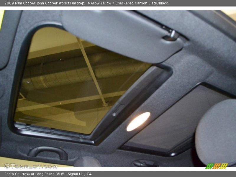Mellow Yellow / Checkered Carbon Black/Black 2009 Mini Cooper John Cooper Works Hardtop