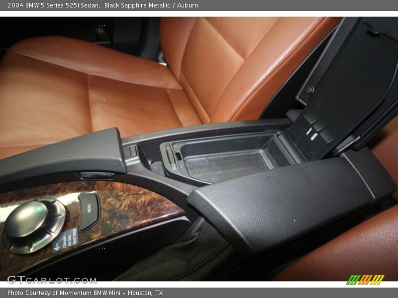 Black Sapphire Metallic / Auburn 2004 BMW 5 Series 525i Sedan