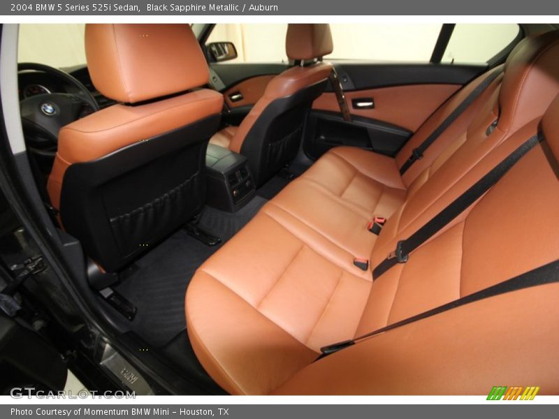 Black Sapphire Metallic / Auburn 2004 BMW 5 Series 525i Sedan