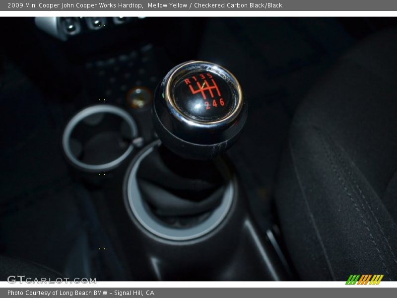 Mellow Yellow / Checkered Carbon Black/Black 2009 Mini Cooper John Cooper Works Hardtop
