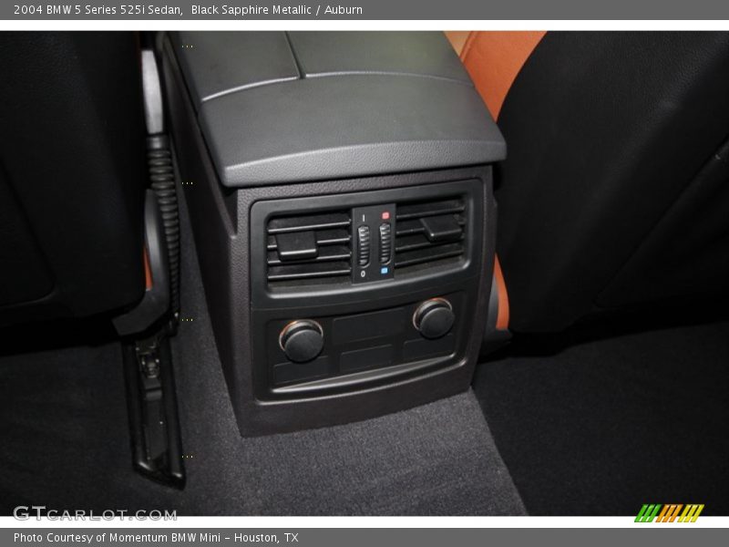 Black Sapphire Metallic / Auburn 2004 BMW 5 Series 525i Sedan