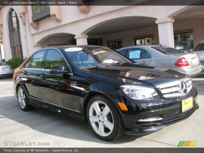 Black / Black 2011 Mercedes-Benz C 300 Sport