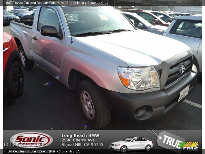 Silver Streak Mica / Graphite Gray 2007 Toyota Tacoma Regular Cab