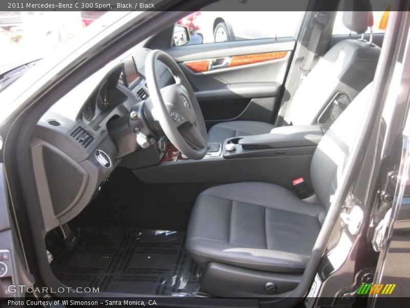 Black / Black 2011 Mercedes-Benz C 300 Sport