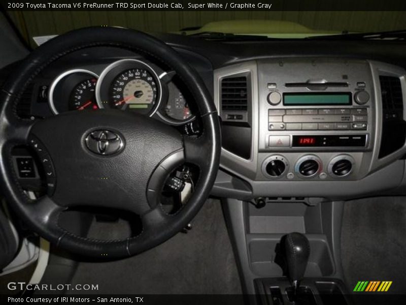Super White / Graphite Gray 2009 Toyota Tacoma V6 PreRunner TRD Sport Double Cab