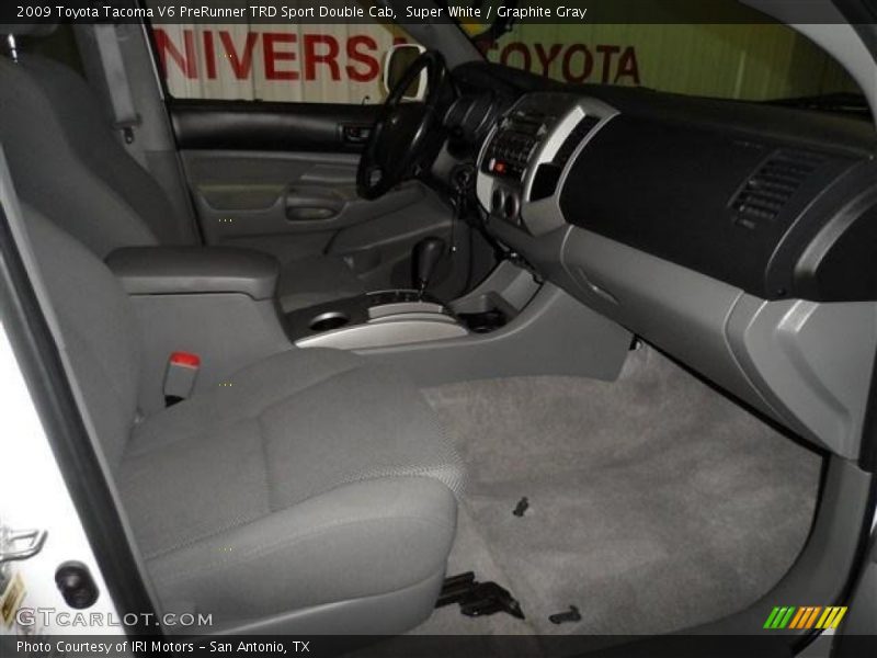 Super White / Graphite Gray 2009 Toyota Tacoma V6 PreRunner TRD Sport Double Cab
