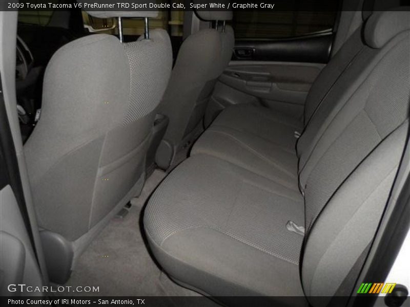 Super White / Graphite Gray 2009 Toyota Tacoma V6 PreRunner TRD Sport Double Cab