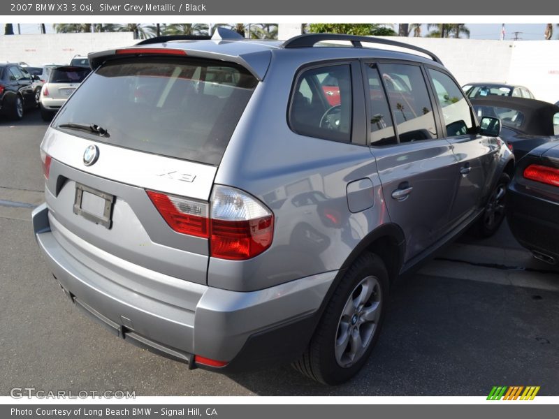 Silver Grey Metallic / Black 2007 BMW X3 3.0si