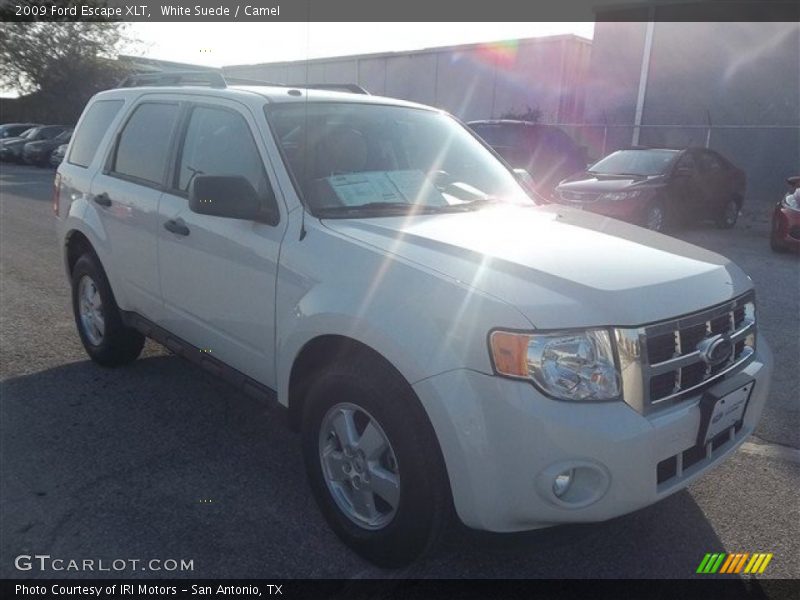 White Suede / Camel 2009 Ford Escape XLT