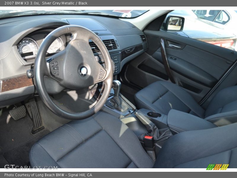 Silver Grey Metallic / Black 2007 BMW X3 3.0si