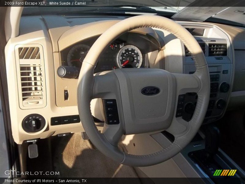 White Suede / Camel 2009 Ford Escape XLT