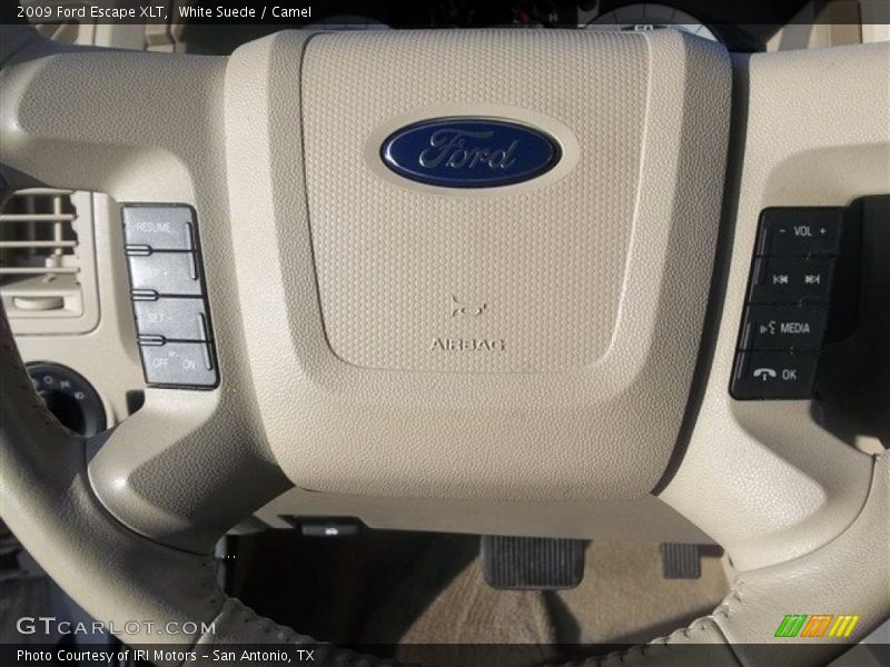 White Suede / Camel 2009 Ford Escape XLT
