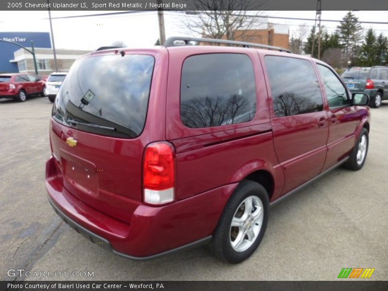 Sport Red Metallic / Neutral Beige 2005 Chevrolet Uplander LS