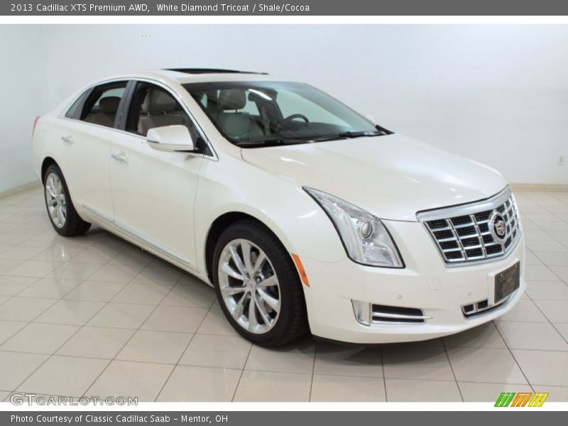 White Diamond Tricoat / Shale/Cocoa 2013 Cadillac XTS Premium AWD